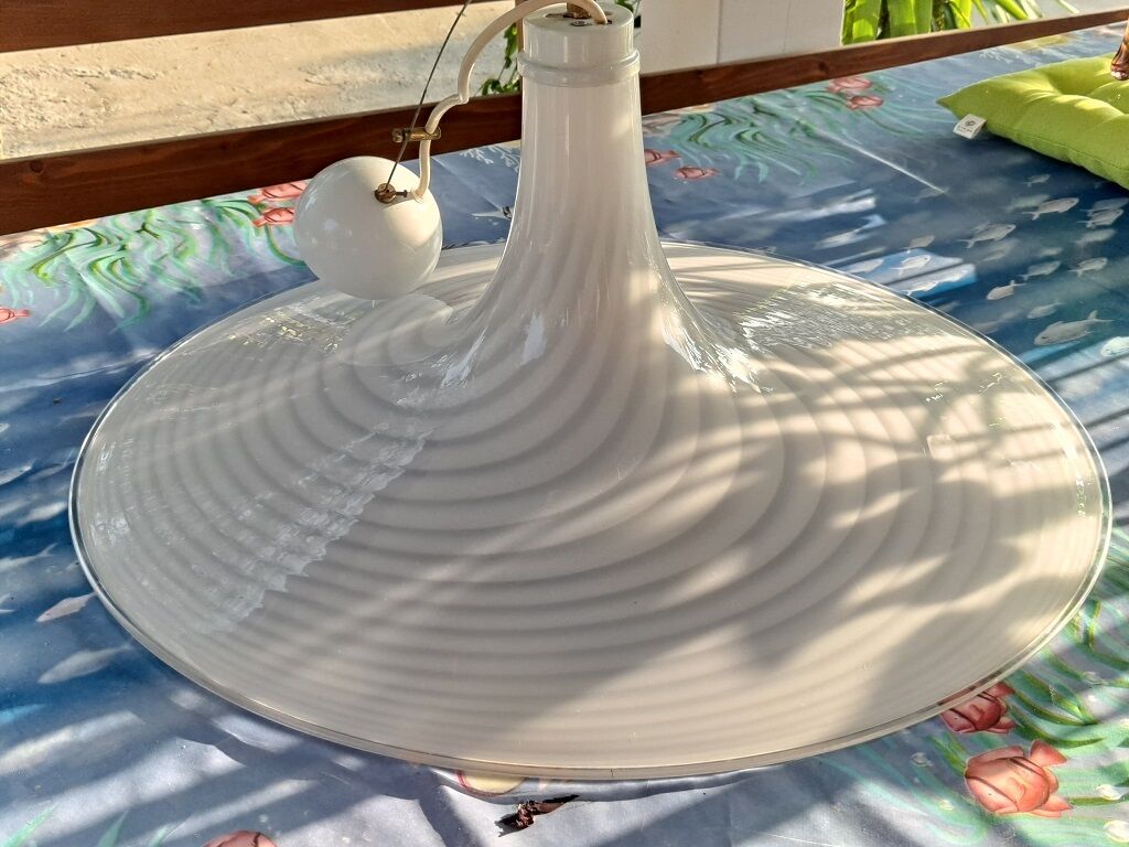 XLarge Murano Swirl Glass Pendant