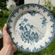 Set of 6 blue iron earth plates