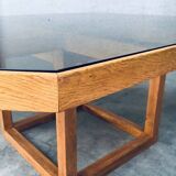 Postmodern Octagonal Square Dining Table, 1980s