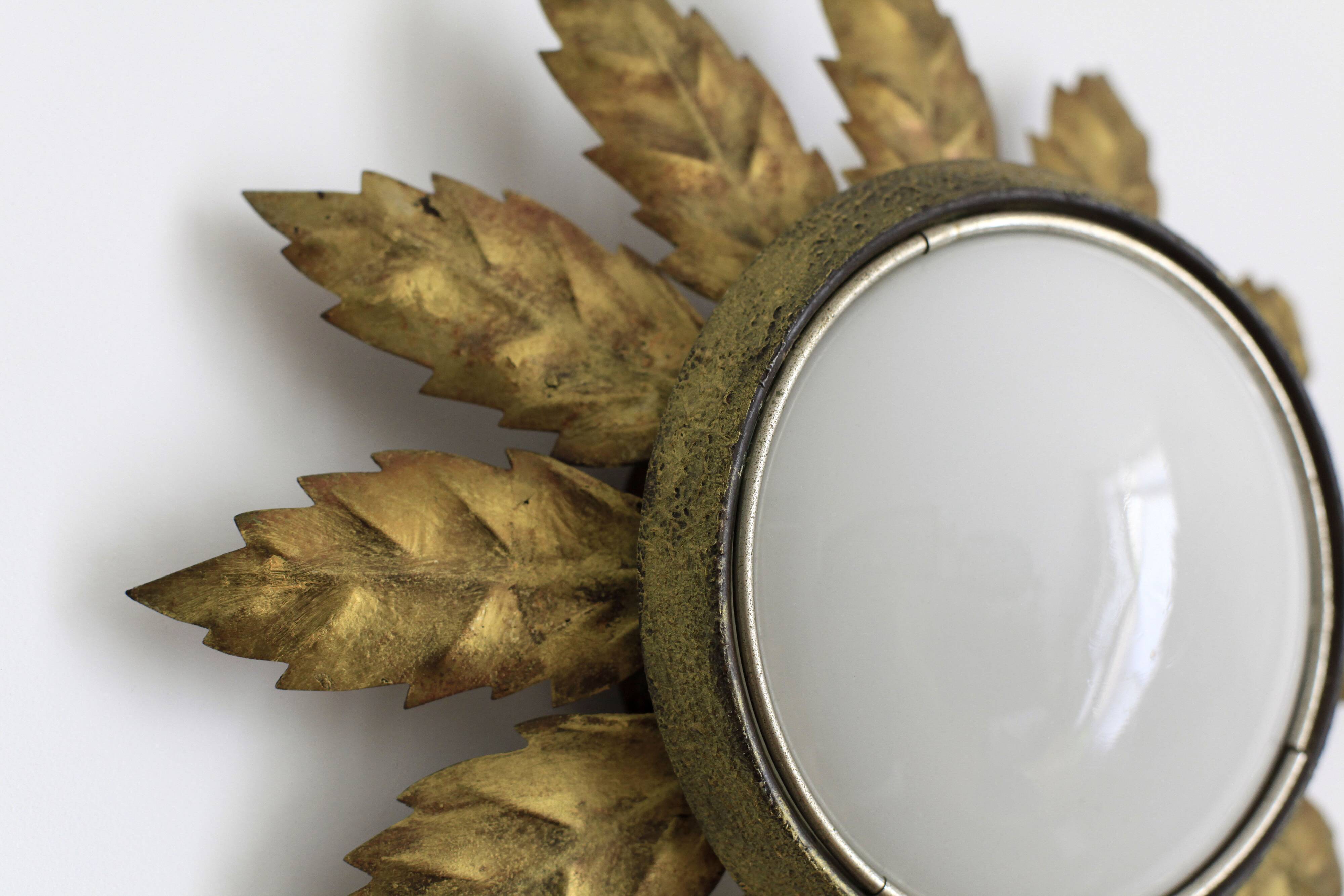 Gold wall light 30cm x 30xm