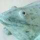 Grenouille en terre cuite - decor jardin - patine vert d'eau