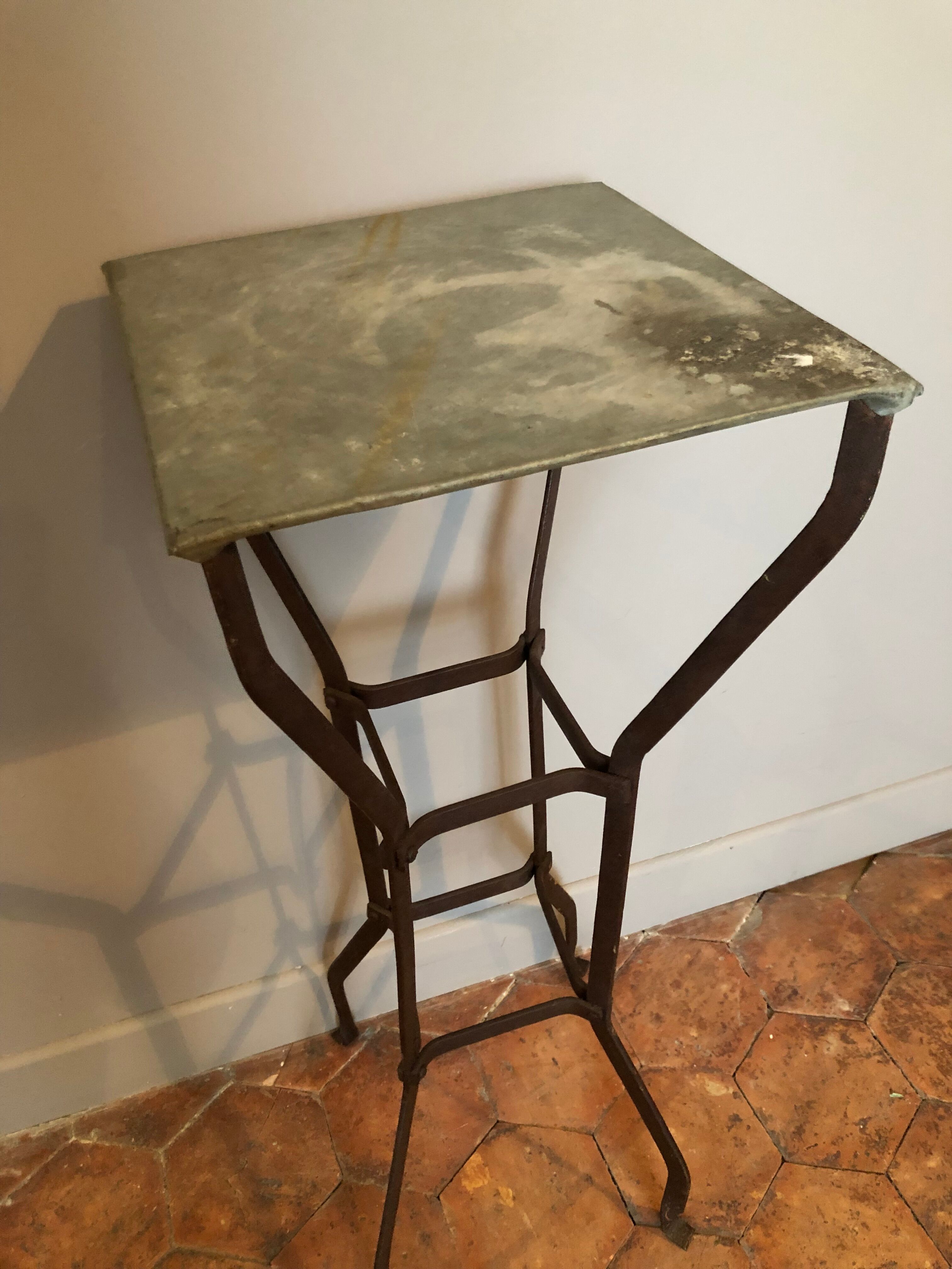 Old steel and zinc florist service