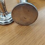 Pair of silver metal vases
