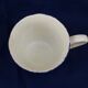 Old glass cup of Sarreguemines floral decoration blue diam 6.5 cm