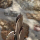 3 wooden garden chairs 40s