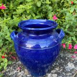 Glazed stoneware vase