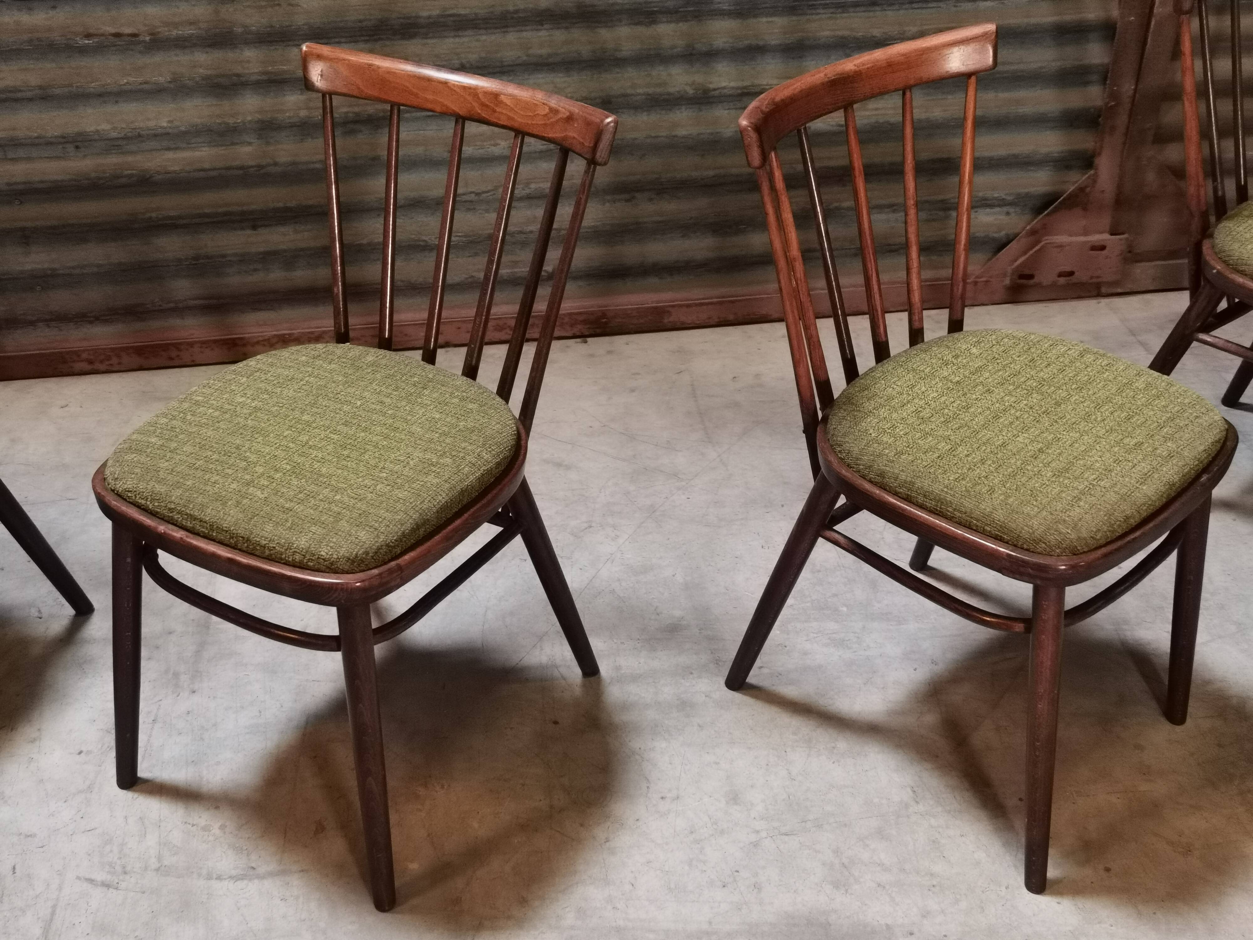 Suite de 4 chaises Antonin Suman pour Tatra Nabytok 1960