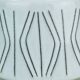 Ilkra  vase white glaze abstract sgraffito decor model no. 2007/20 50s/60s