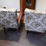 Set of 2 Style Halabala Lounge Armchairs