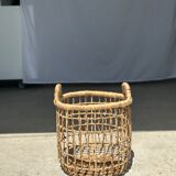 Trio de paniers en jonc de mer ajourés