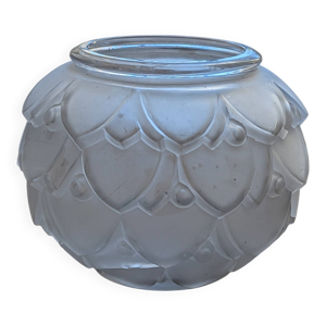 Vase en verre ''Pivoines''