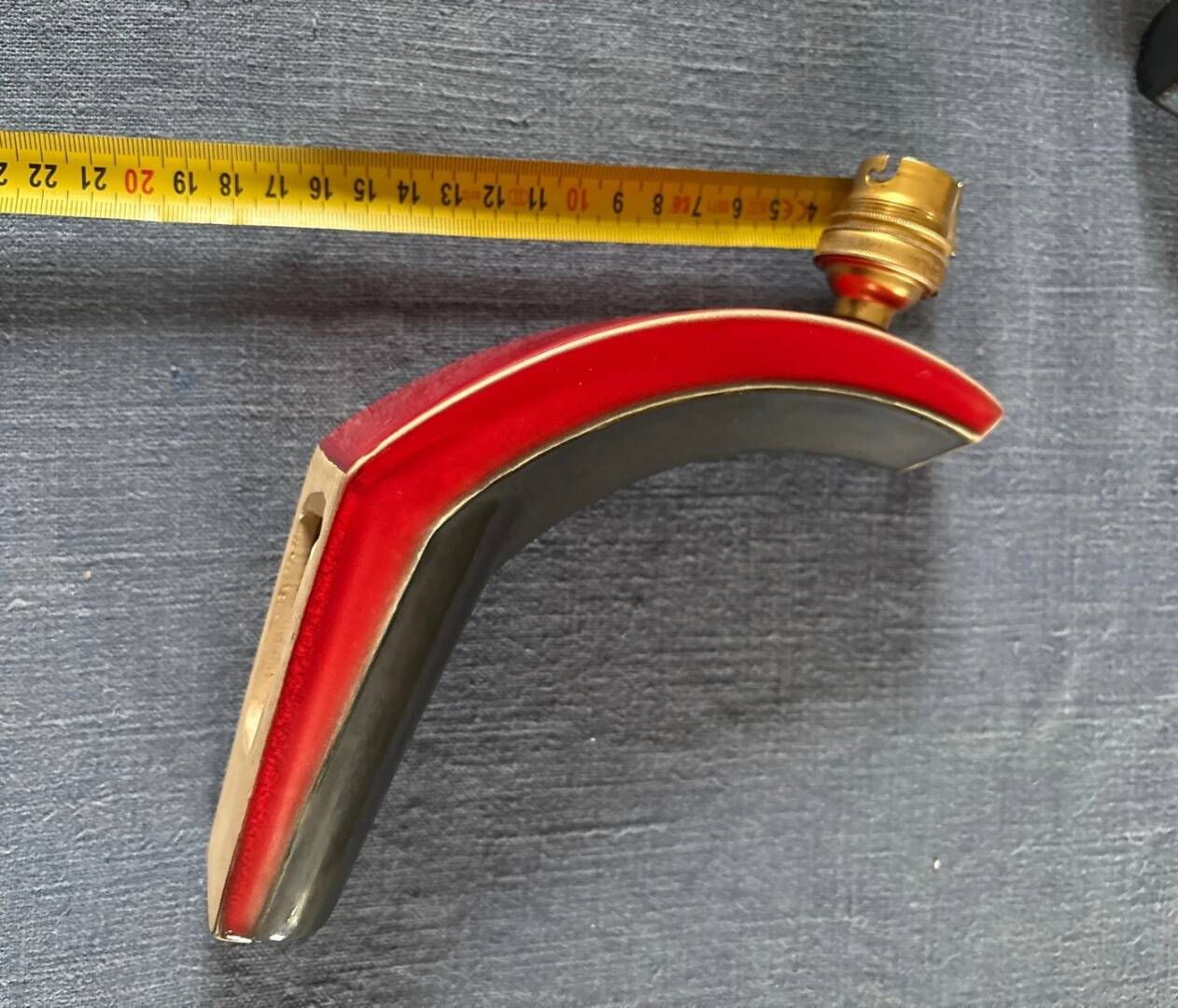 Art Deco ceramic wall light from the 1950s-60s.