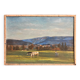 Tableau HSP "Soir d'automne dans le jura" post impressionniste signé