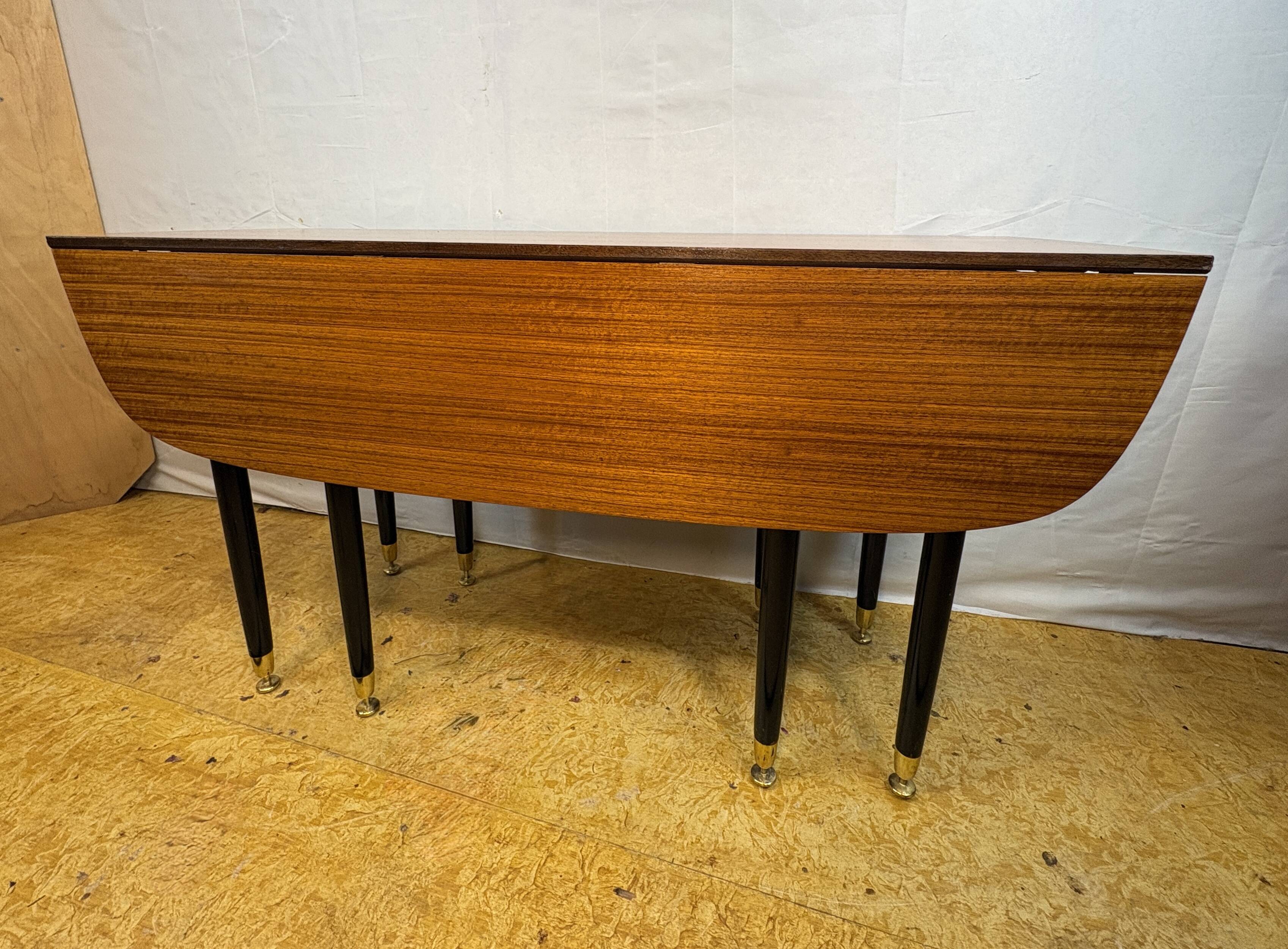 Mid Century Retro Vintage Teak & Tola Extending fold out Dining Table GPlan