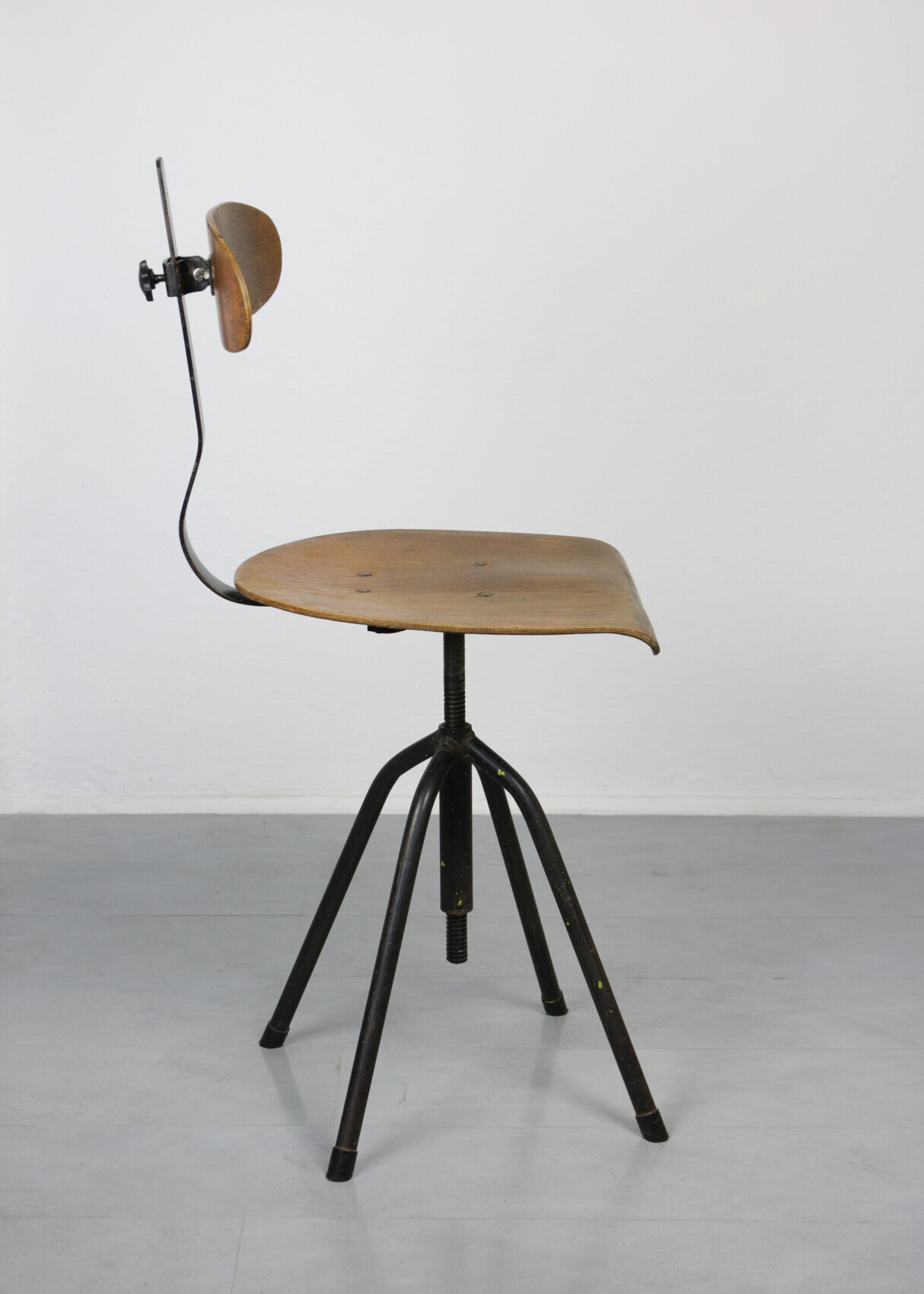 Pair of  swivel chairs industrial black, 1960s
