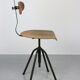 Pair of  swivel chairs industrial black, 1960s