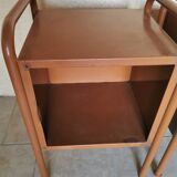 Pair of boarding school bedside tables