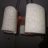 Scandinavian teak chandelier and perplexed
