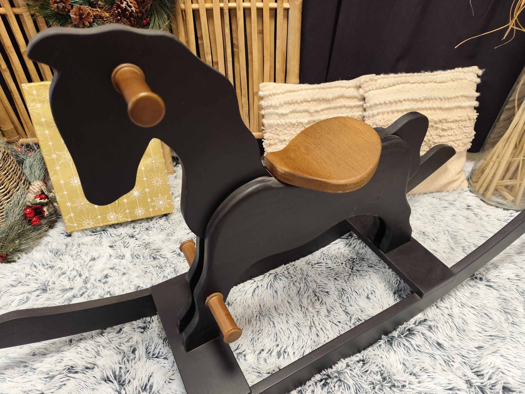 Cheval à bascule bois massif