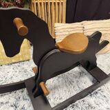 Cheval à bascule bois massif