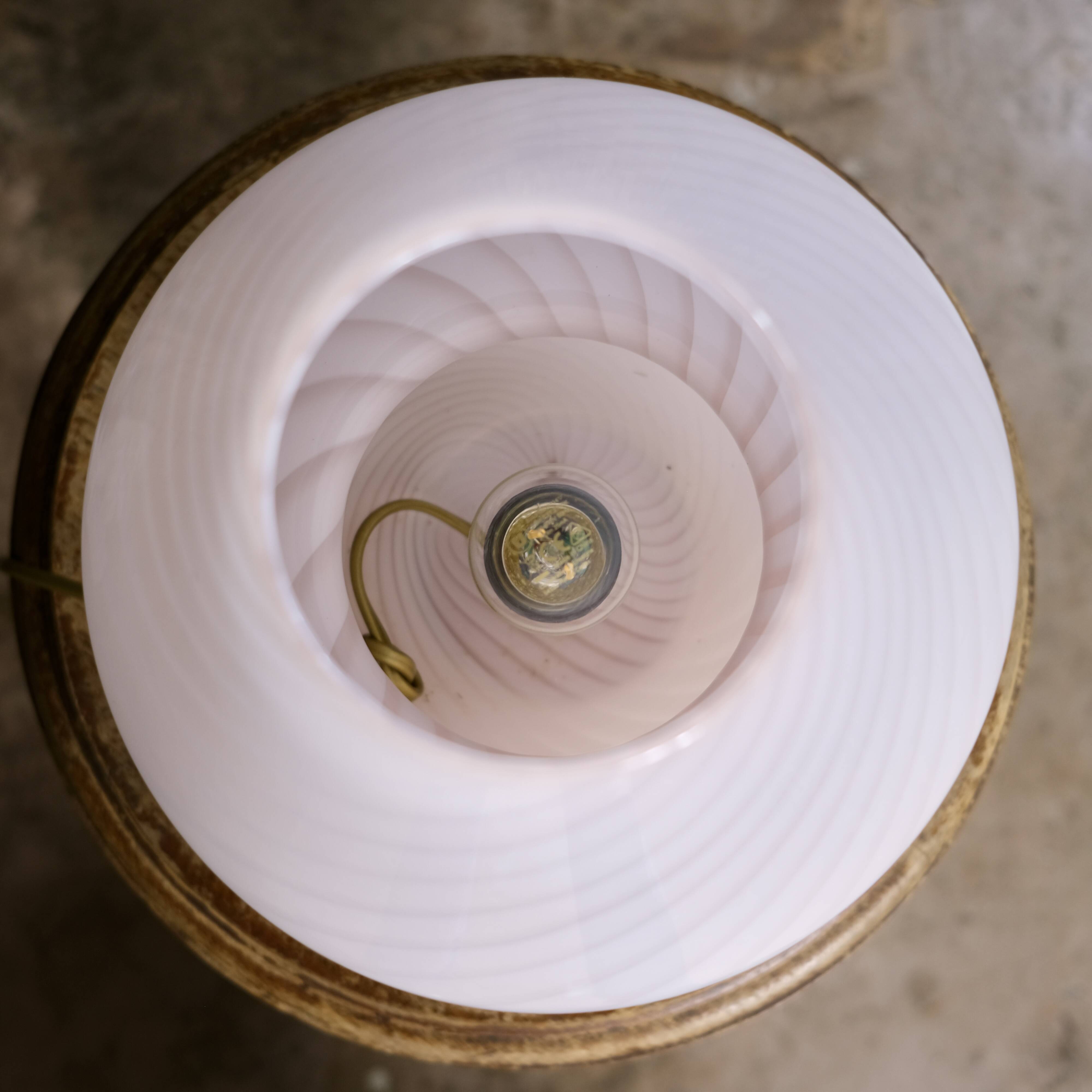 Murano glass mushroom lamp, Italy, 1970s