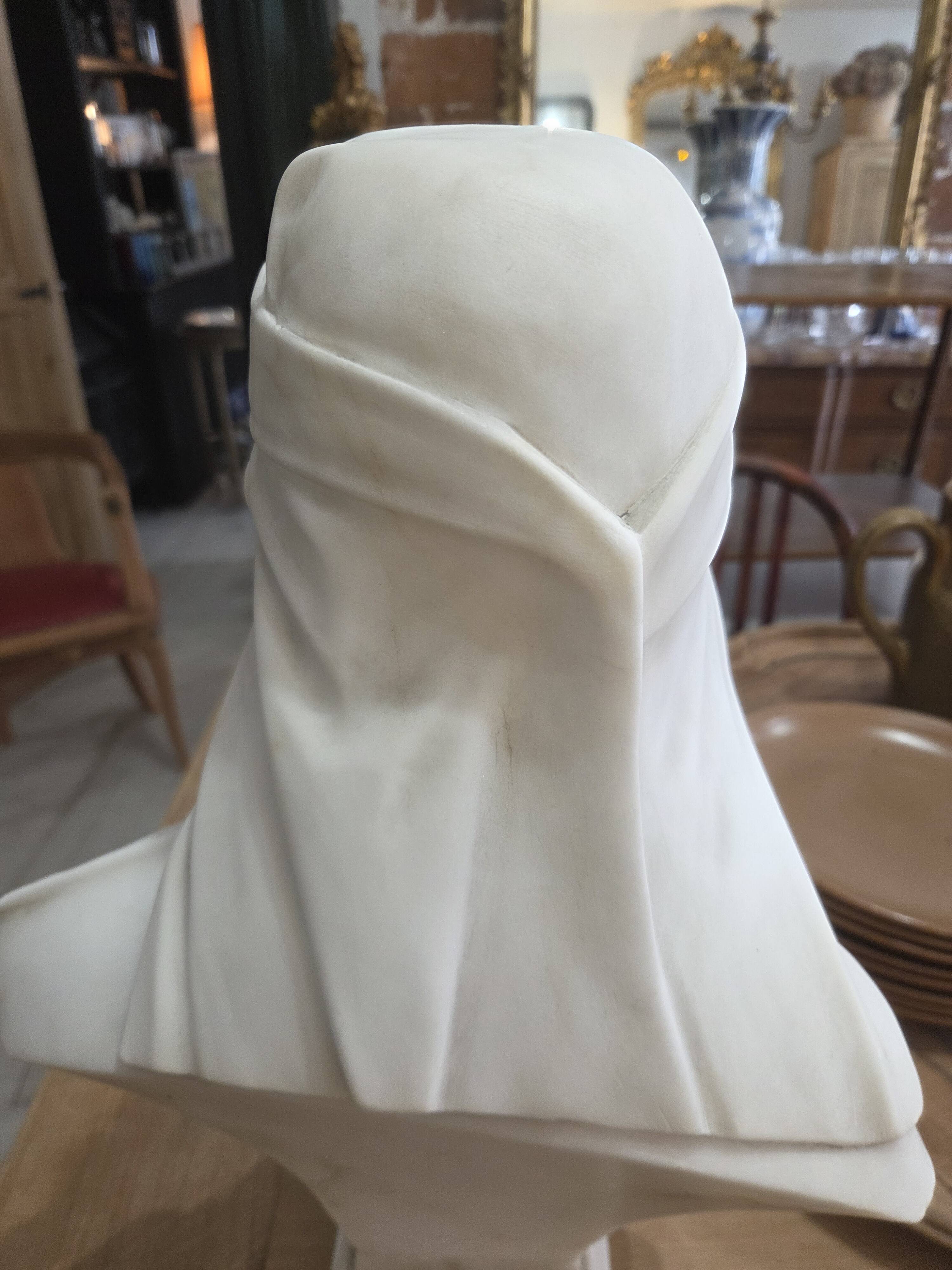 PUCI bust in Carrara marble
