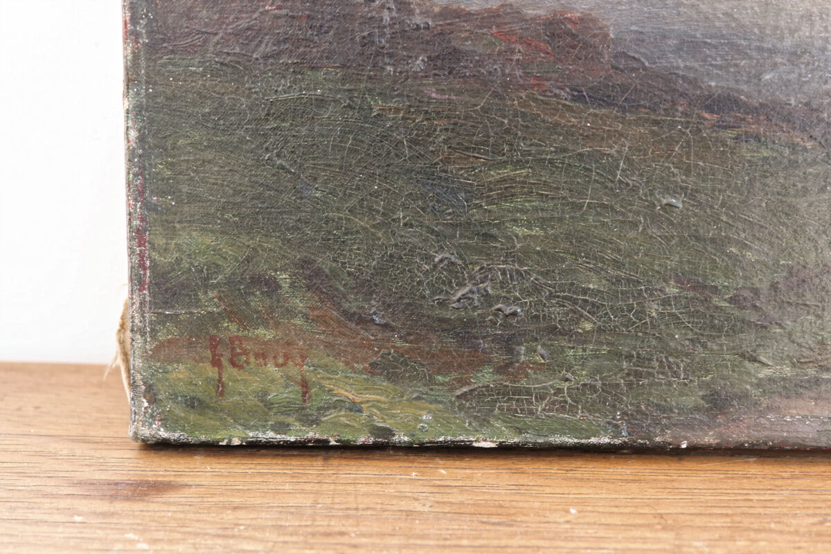Oil on canvas, landscape, Gaston Bouy