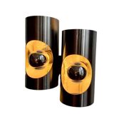 Pair of oxar 70's double wall lights