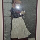 Claude Roussel: embroidery with silk thread