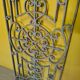 Antique french cast iron balcony railing, form around 1900