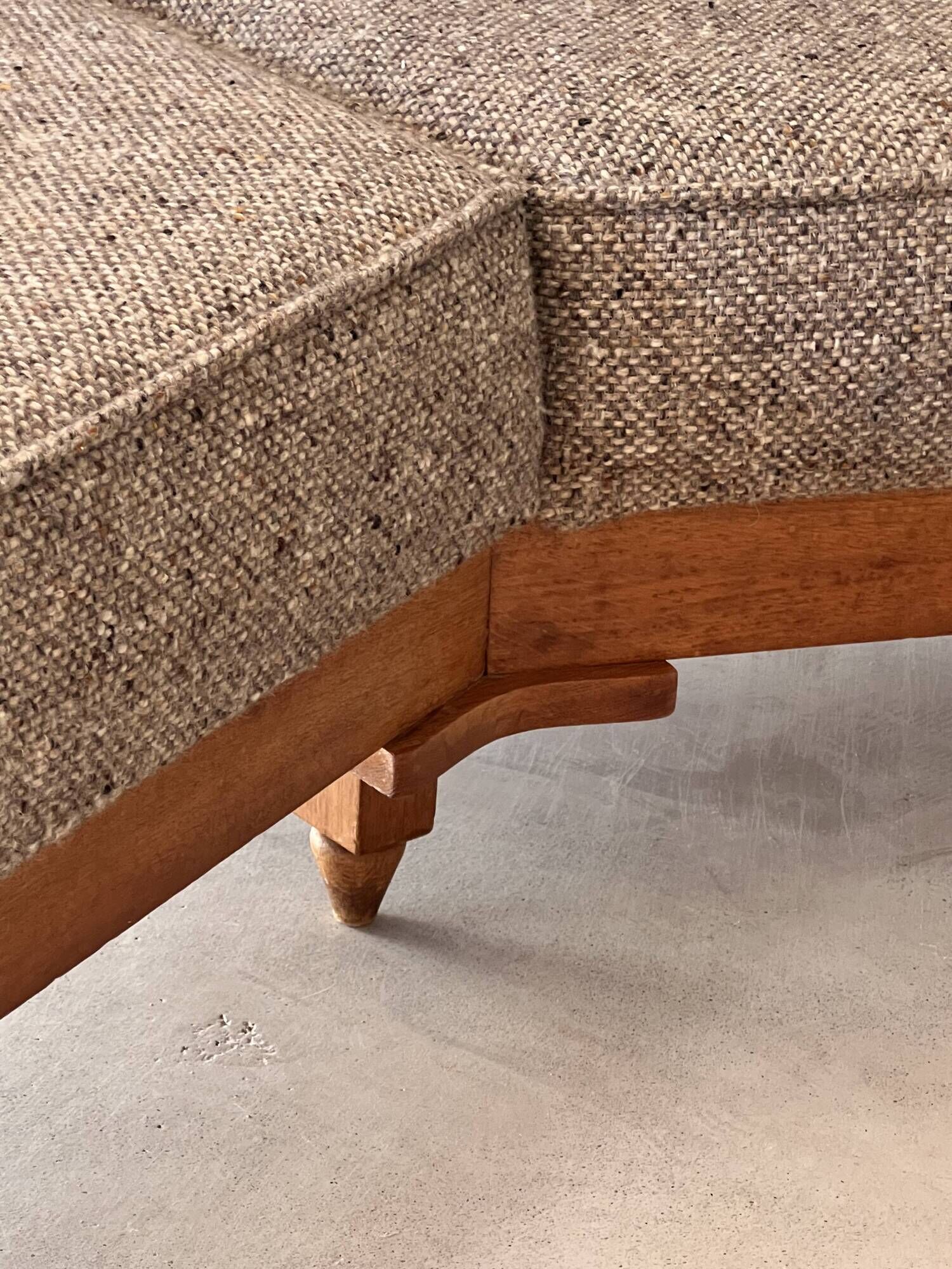 Corner bench by Guillerme and Chambron for Your House, France 60s