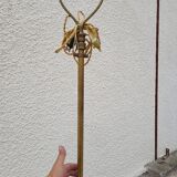 Napoleon III floor lamp in bronze metal and marble