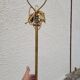 Napoleon III floor lamp in bronze metal and marble
