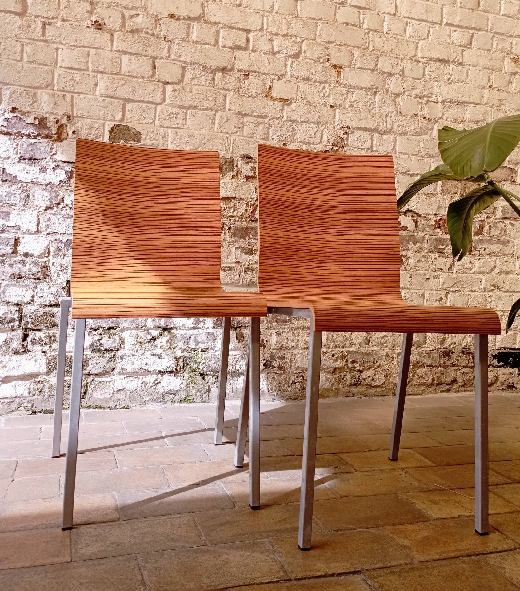 Pair of vintage Kuadra chairs / Pedrali - Italian design