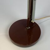 Table lamp in brown lacquered metal, of Danish design from the 1970s