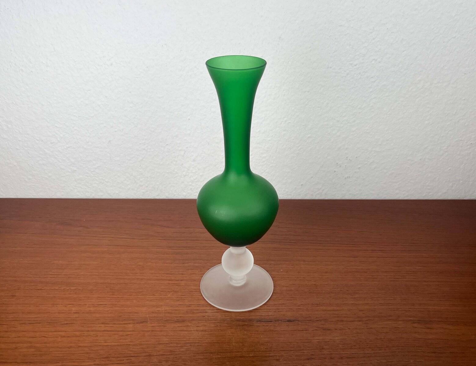Italian Satinato Series Glass Vase attributed to Carlo Moretti, 1970s