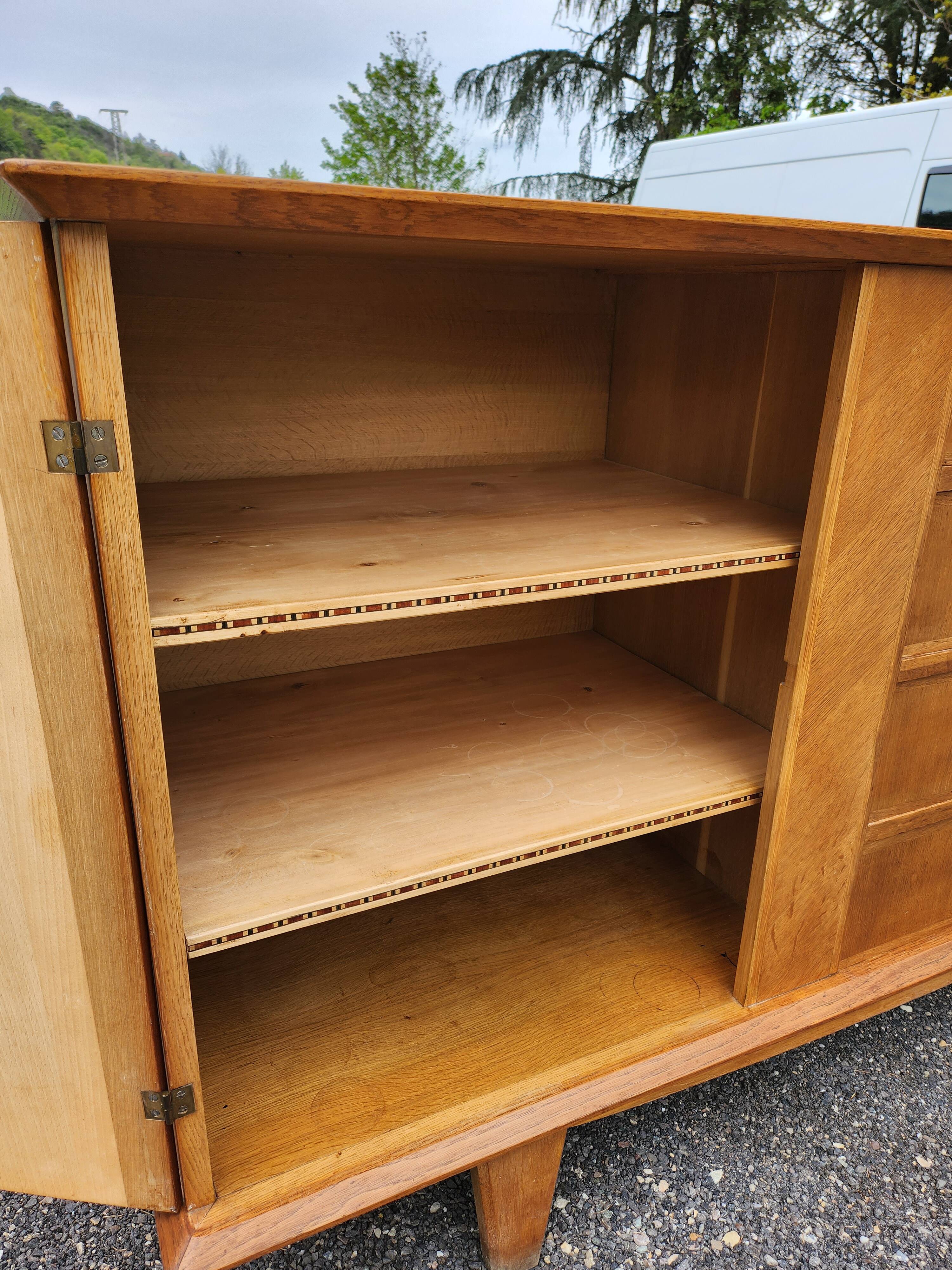 Light oak vintage sideboard