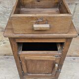 Ancien chevet en teck birman -ouverture gauche