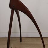 Rispal floor lamp known as "Praying Mantis" in teak, 1960