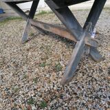 tAble vintage wooden farmhouse 2m, X feet