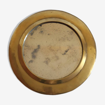 Round brass mirror