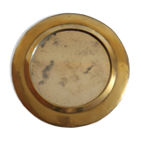 Round brass mirror