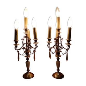 Pair of girandoles late nineteenth century