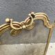 Antique brass fireplace screen from the 1920s, 4-panel fireplace screen