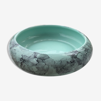 Turquoise ceramic cup