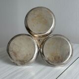 antique tripartite dish with carved handle