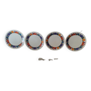 4 assiettes villeroy & boch
