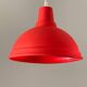 Red geometric pendant light