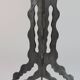 Brutalist column flower support, hand-forged and cut with a blowtorch, one of a kind.