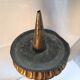 Pair of ancient carved gilded wood candlesticks - 18th century